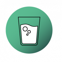 Icon Glas mit Getränk